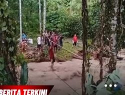Video viral Warga Terjebak Banjir dan Selamatkan diri Menggunakan Tali Ternyata Hoax 
