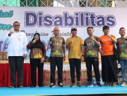Kolaborasi Walikota Bandar Lampung Dan Gubernur Jalan Sehat Bersama Disabilitas