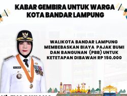 PBB di Kota Bandar Lampung Gratis, Ini Syaratnya