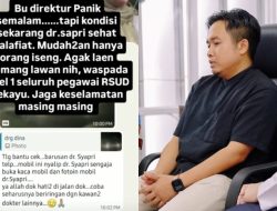 Beredar Chat Diduga Dokter Syahpri RSUD Sekayu Mendapat Teror di Jalan: Ada Mobil Nyalip Sambil Fotoin