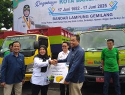 PT Bukit Asam Serahkan Bantuan Truk Sampah kepada Pemkot Bandar Lampung